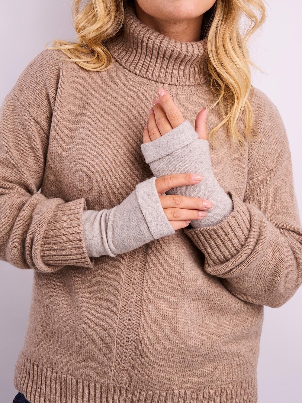 Cashmere Fingerless Wrist Warmers